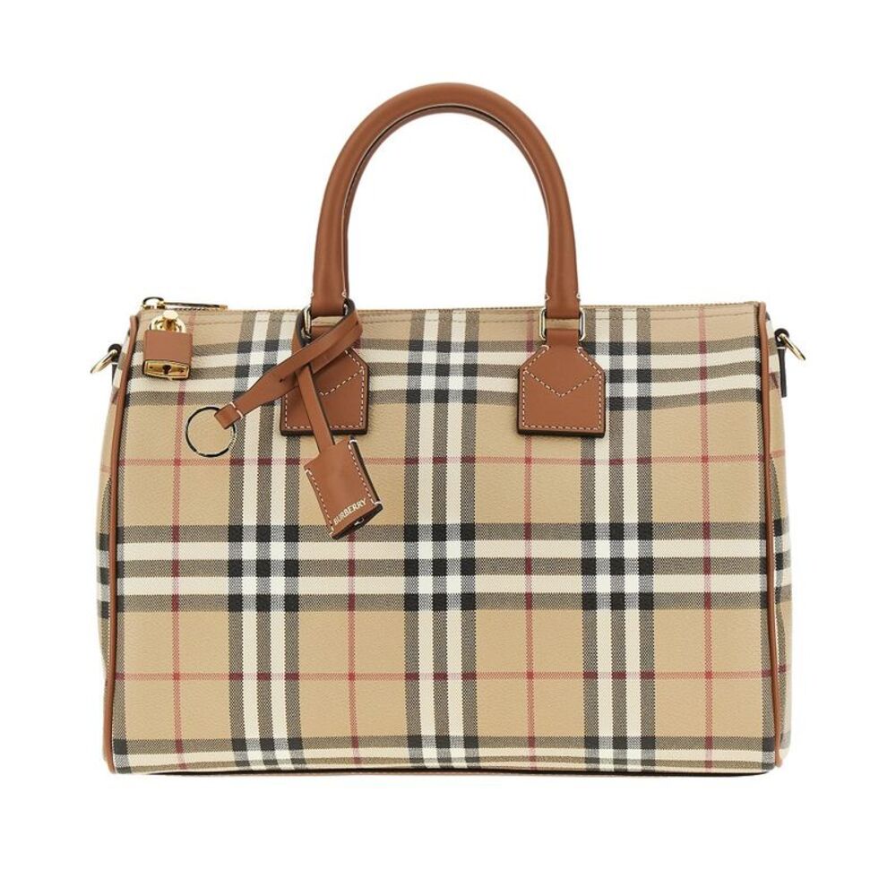 Burberry Women Medium Check Bowling Bag
